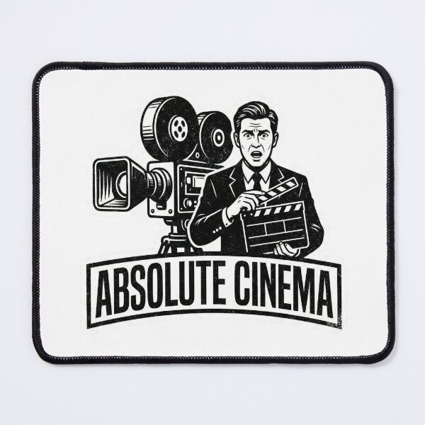 Item preview, Absolute Cinema Meme Sticker - Peak Fiction Reaction Art designed and sold by SynthesisStudio.