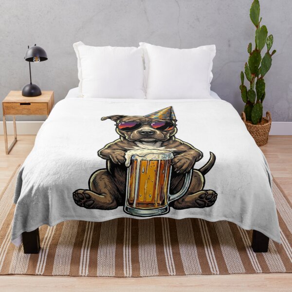 Item preview, Cool Pitbull Party Animal Dog Beer Lover designed and sold by k3rstman1.
