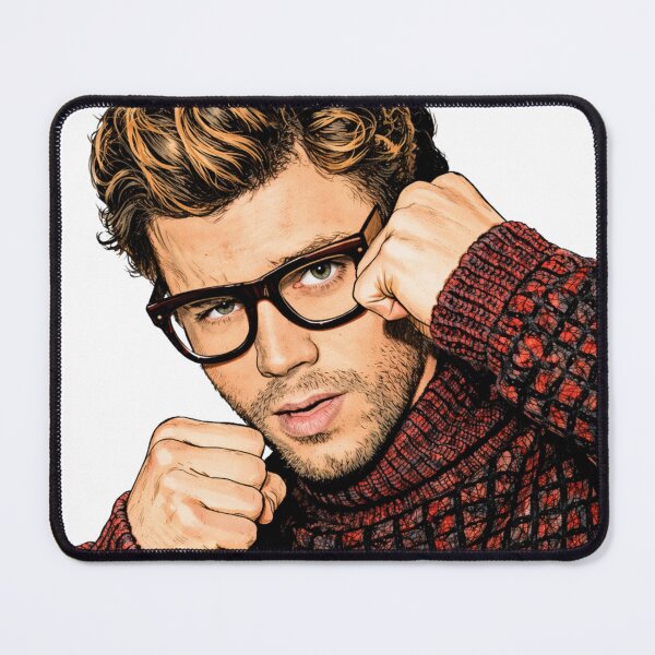 Item preview, François Arnaud with sexy glasses (fan art) designed and sold by PopCultureAndStuff.