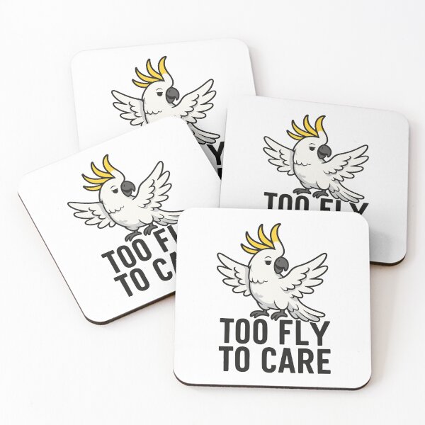 Item preview, Too Fly To Care – Cool Cockatoo Cartoon designed and sold by storelibertys.