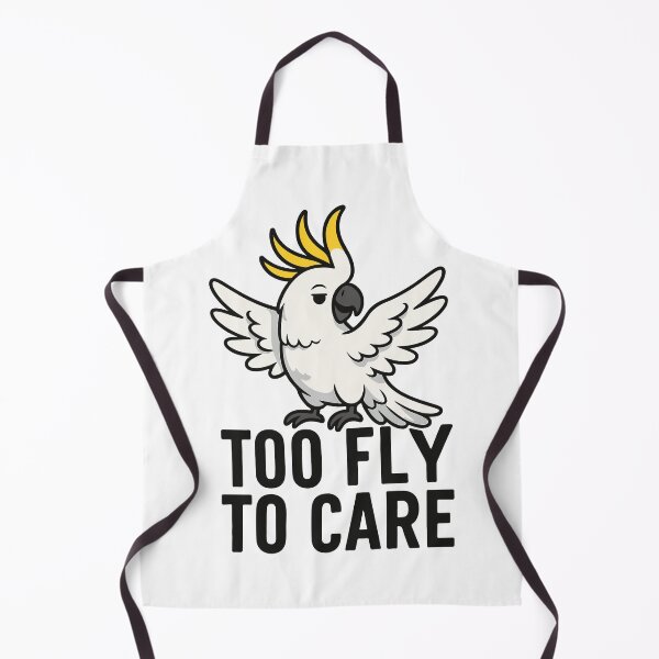 Item preview, Too Fly To Care – Cool Cockatoo Cartoon designed and sold by storelibertys.