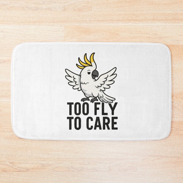 Item preview, Too Fly To Care – Cool Cockatoo Cartoon designed and sold by storelibertys.