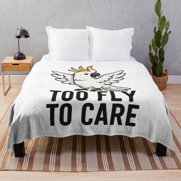Item preview, Too Fly To Care – Cool Cockatoo Cartoon designed and sold by storelibertys.