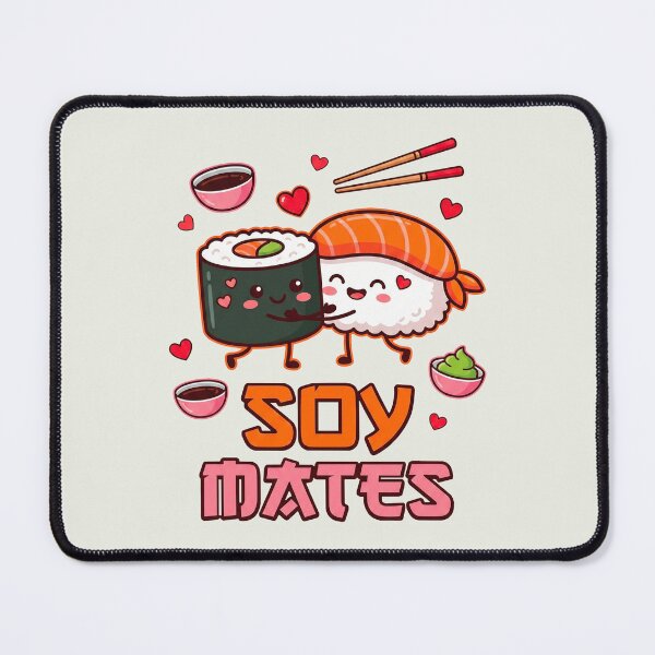 Item preview, Soy Mates Sushi Design | Valentine Cute Illustration designed and sold by WAMTEES.