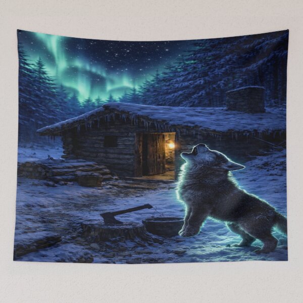 Item preview, Howling Under the Aurora designed and sold by NAJURE.