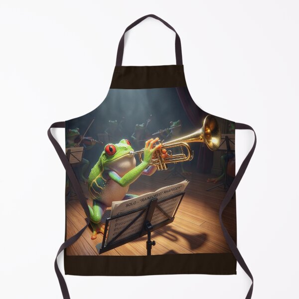 Item preview, Red-Eyed Tree Frog Plays a Rousing Trumpet Solo designed and sold by Tridentulus.