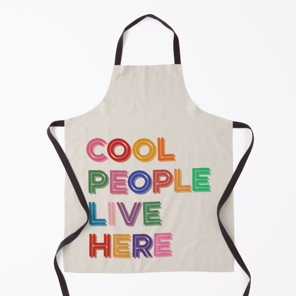 Item preview, Cool People Live Here Colorful 3D Typography designed and sold by SaltedBeachPaperie.