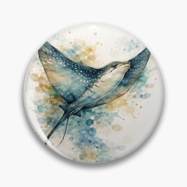 Item preview, Ethereal Watercolor Stingray designed and sold by Sarcastic designs.