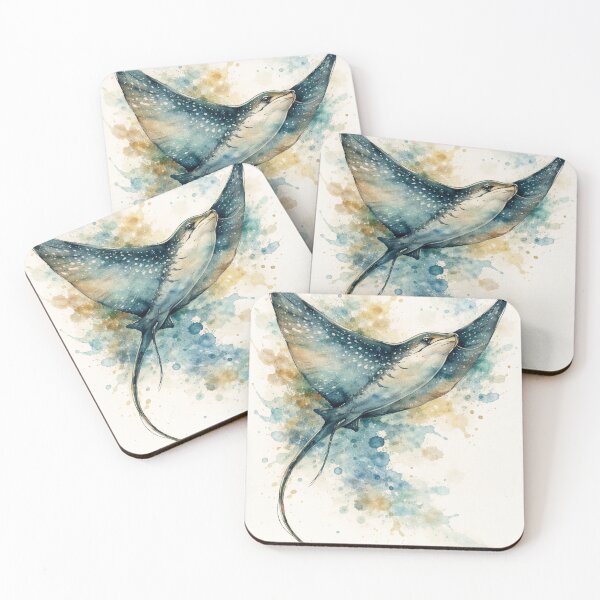 Item preview, Ethereal Watercolor Stingray designed and sold by Sarcastic designs.
