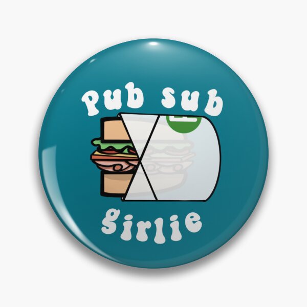 Item preview, Pub Sub Girlie- teal designed and sold by DollopOfArt.