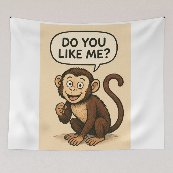 Item preview, #DO YOU LIKE ME ? Capuchin monkey designed and sold by TIPOTENIOS.