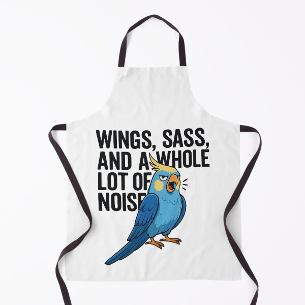 Item preview, Wings, Sass, and a Whole Lot of Noise – Funny Cockatiel designed and sold by storelibertys.