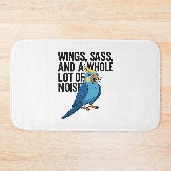 Item preview, Wings, Sass, and a Whole Lot of Noise – Funny Cockatiel designed and sold by storelibertys.