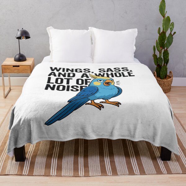 Item preview, Wings, Sass, and a Whole Lot of Noise – Funny Cockatiel designed and sold by storelibertys.