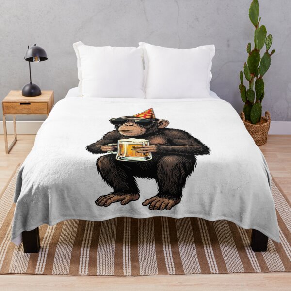 Item preview, Cool Chimp Party Animal with Beer Sunglasses designed and sold by k3rstman1.