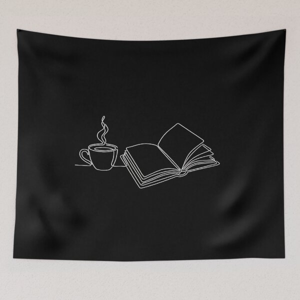 Item preview, Coffee and Books Minimalist Line designed and sold by HoruxDesign.