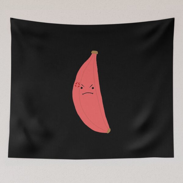 Artikelvorschau, Wütende rote Banane (groß) – Niedliche minimalistische Fruchtfigur entworfen und verkauft von TummysEmporium.