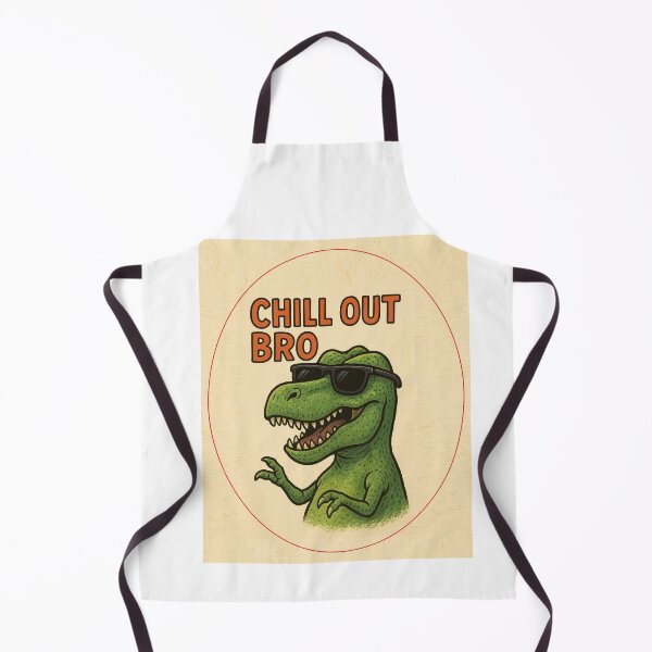Item preview, #CHILL OUT BRO dinosaur designed and sold by TIPOTENIOS.