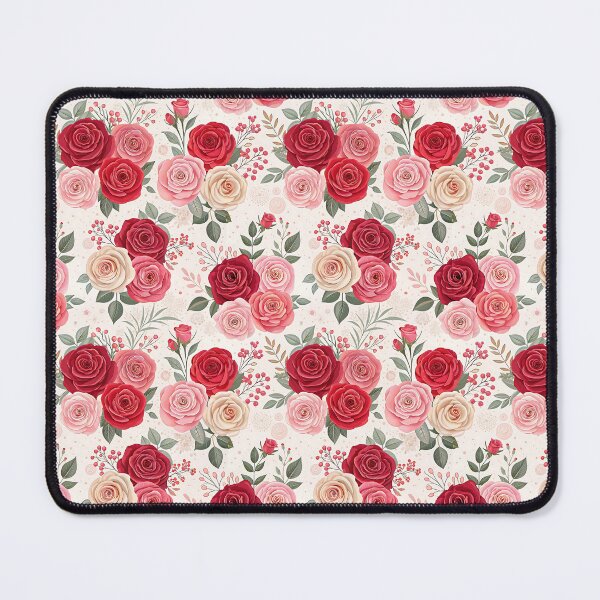 Item preview, Rose Reverie – Blooms, Berries & Beige Bliss designed and sold by PatternFlux.
