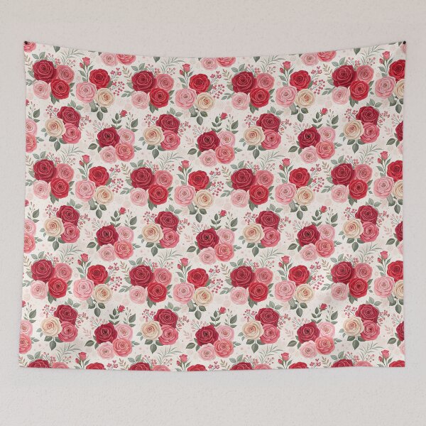 Item preview, Rose Reverie – Blooms, Berries & Beige Bliss designed and sold by PatternFlux.
