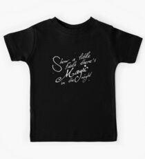 Magie in der Nacht - weißer Text Kinder T-Shirt