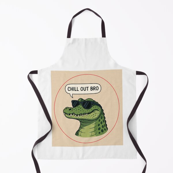 Item preview, #CHILL OUT BRO CROCODILE designed and sold by TIPOTENIOS.
