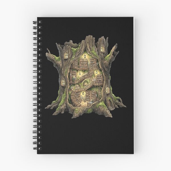 Item preview, Enchanted Tree Library Illustration designed and sold by HoruxDesign.