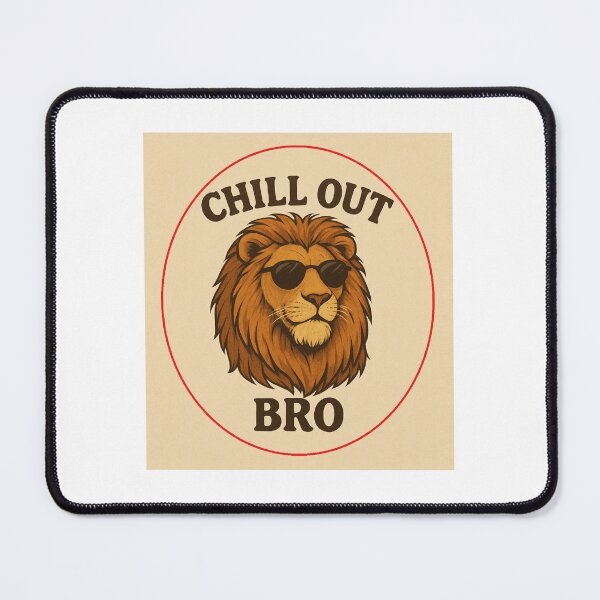 Item preview, #CHILL OUT BRO LION designed and sold by TIPOTENIOS.