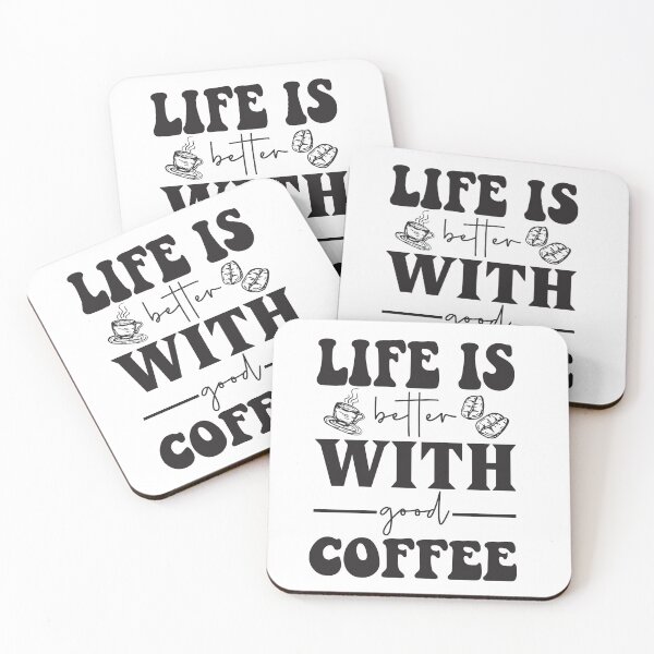 Item preview, Life Is Better With Good Coffee Shirt - Aesthetic Coffee Lover Tee - Cozy Vibes Barista Gift designed and sold by ChameraDesign.