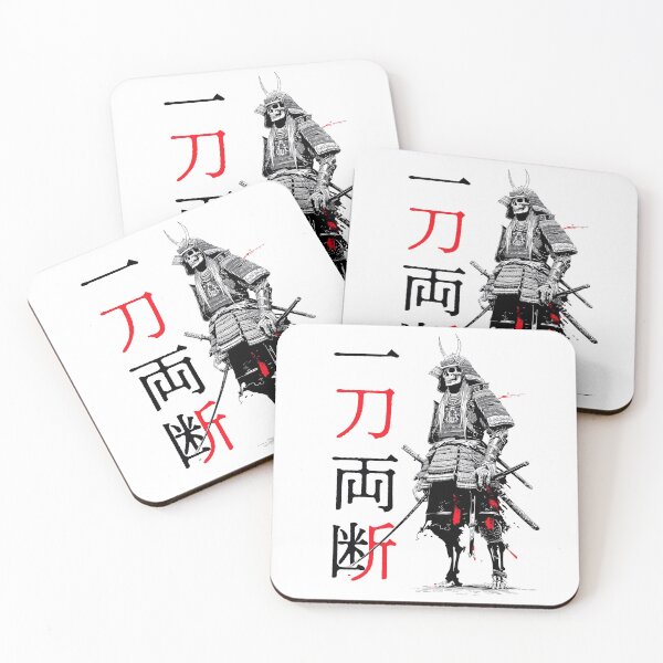Item preview, Ink & Samurai Skeleton— Itto Ryodan designed and sold by MuKuRo-SPIRIT.