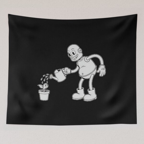 Item preview, Retro Robot Gardener Cartoon designed and sold by HoruxDesign.
