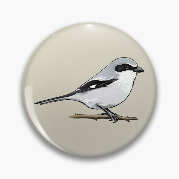 Item preview, Loggerhead Shrike Bird Illustration | Minimal Wildlife Art designed and sold by donwillisjrart.