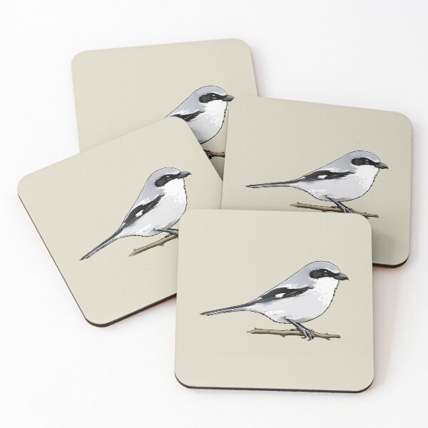 Item preview, Loggerhead Shrike Bird Illustration | Minimal Wildlife Art designed and sold by donwillisjrart.