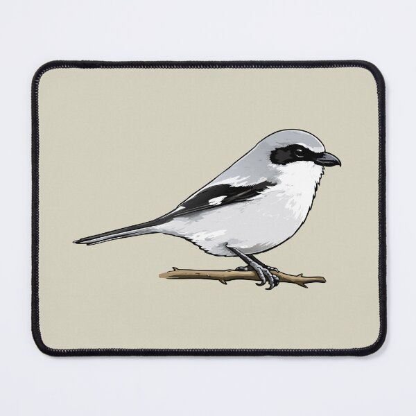 Item preview, Loggerhead Shrike Bird Illustration | Minimal Wildlife Art designed and sold by donwillisjrart.