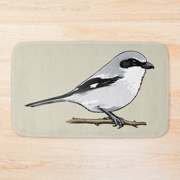 Item preview, Loggerhead Shrike Bird Illustration | Minimal Wildlife Art designed and sold by donwillisjrart.