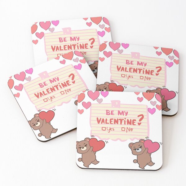Item preview, Be My Valentine? Yes or No – Cute Bear Valentine Design designed and sold by 1234saad.
