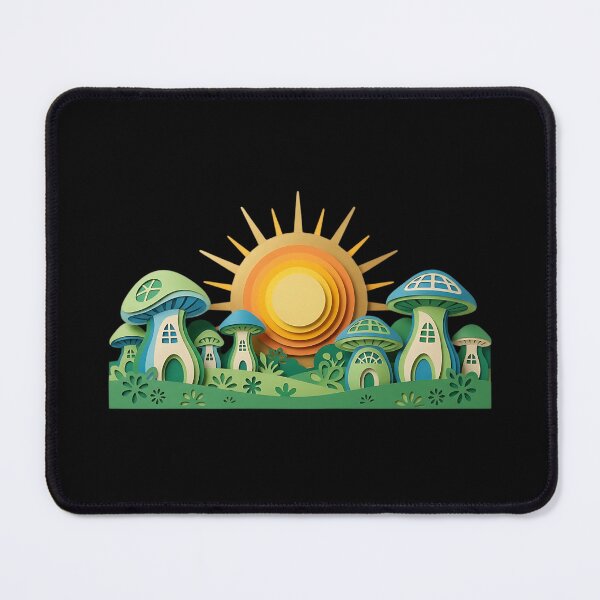 Item preview, 3D Solarpunk Village Paper Art designed and sold by HoruxDesign.