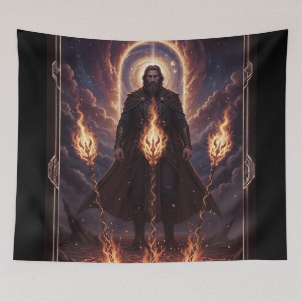 Item preview, Three of Wands - Cosmic Tarot Edition designed and sold by KYOFRAME.