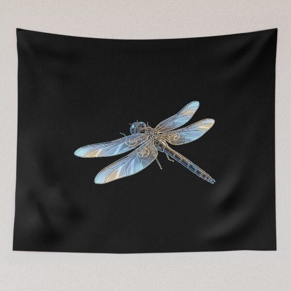 Item preview, Solar Glass Dragonfly Illustration designed and sold by HoruxDesign.
