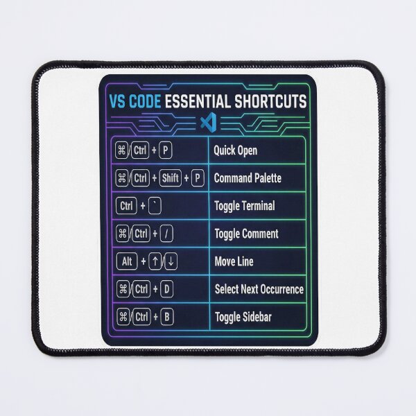 Item preview, VS Code Keyboard Shortcuts Cheat Sheet for Developers designed and sold by SynthesisStudio.