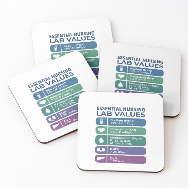 Item preview, Essential Medical Lab Values Reference - Nursing Student Guide designed and sold by SynthesisStudio.