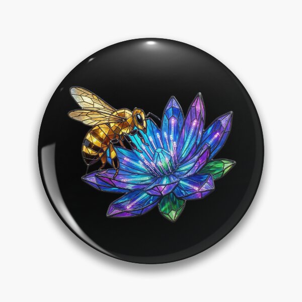 Item preview, Cyber Bee Stained Glass designed and sold by HoruxDesign.
