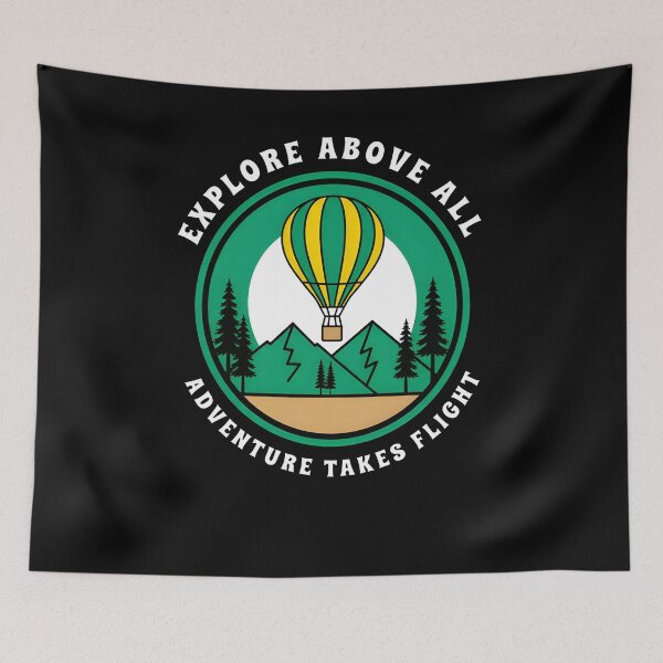 Item preview, Explore Above All – Adventure Takes Flight Travel Quote Design designed and sold by Axivra.