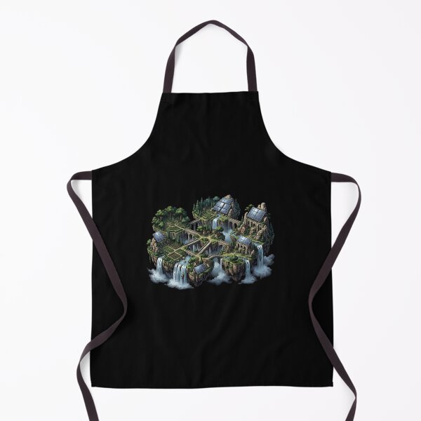Item preview, Floating Solarpunk Island Art designed and sold by HoruxDesign.