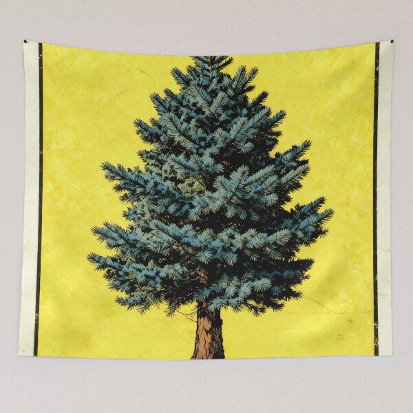Item preview, El Abeto Azul Mexican Loteria Blue Spruce designed and sold by ConcienciaEco.