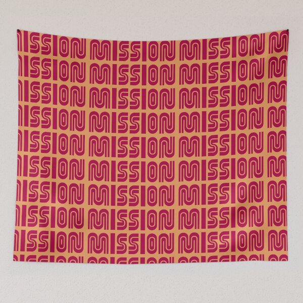 Item preview, Copy of The Mission San Francisco in the MUNI font white on red designed and sold by PIXEL POP DESIGNS - Beyond the Norm!.