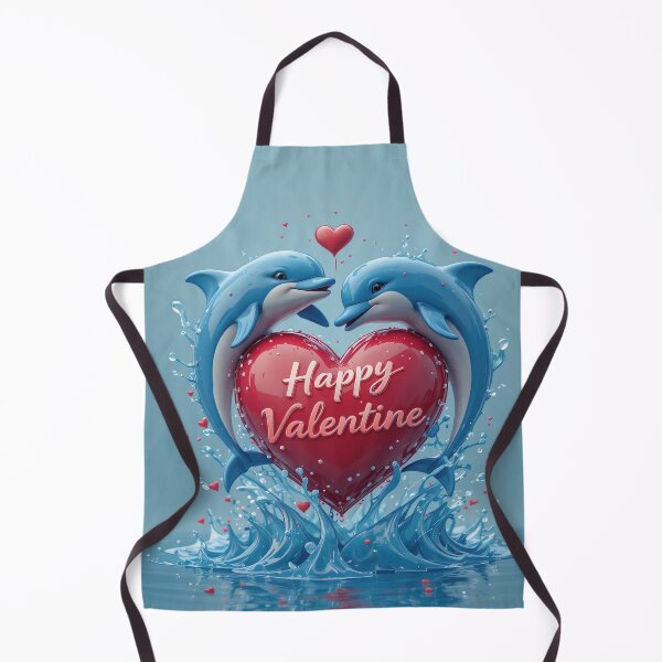 Item preview, Dolphin Heart Valentine Ocean Love Romantic designed and sold by Angelsartsandpattern.