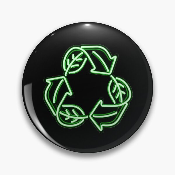 Item preview, Neon Leaf Recycle Symbol designed and sold by HoruxDesign.