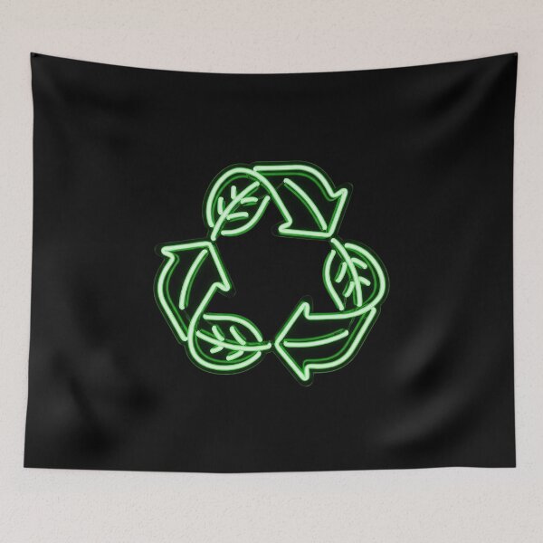 Item preview, Neon Leaf Recycle Symbol designed and sold by HoruxDesign.