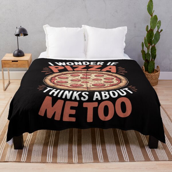Item preview, I Wonder If Pizza Thinks About Me Too Dough Crust designed and sold by berniceschm.